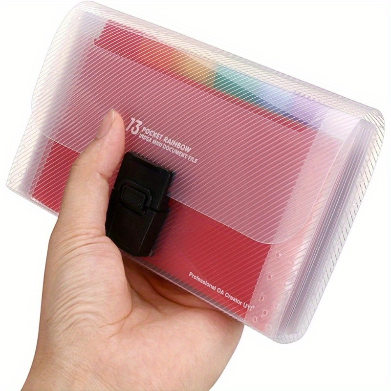 Expandable Accordion File Folder 13 Pockets - Organisateur de fichiers extensible A6 à