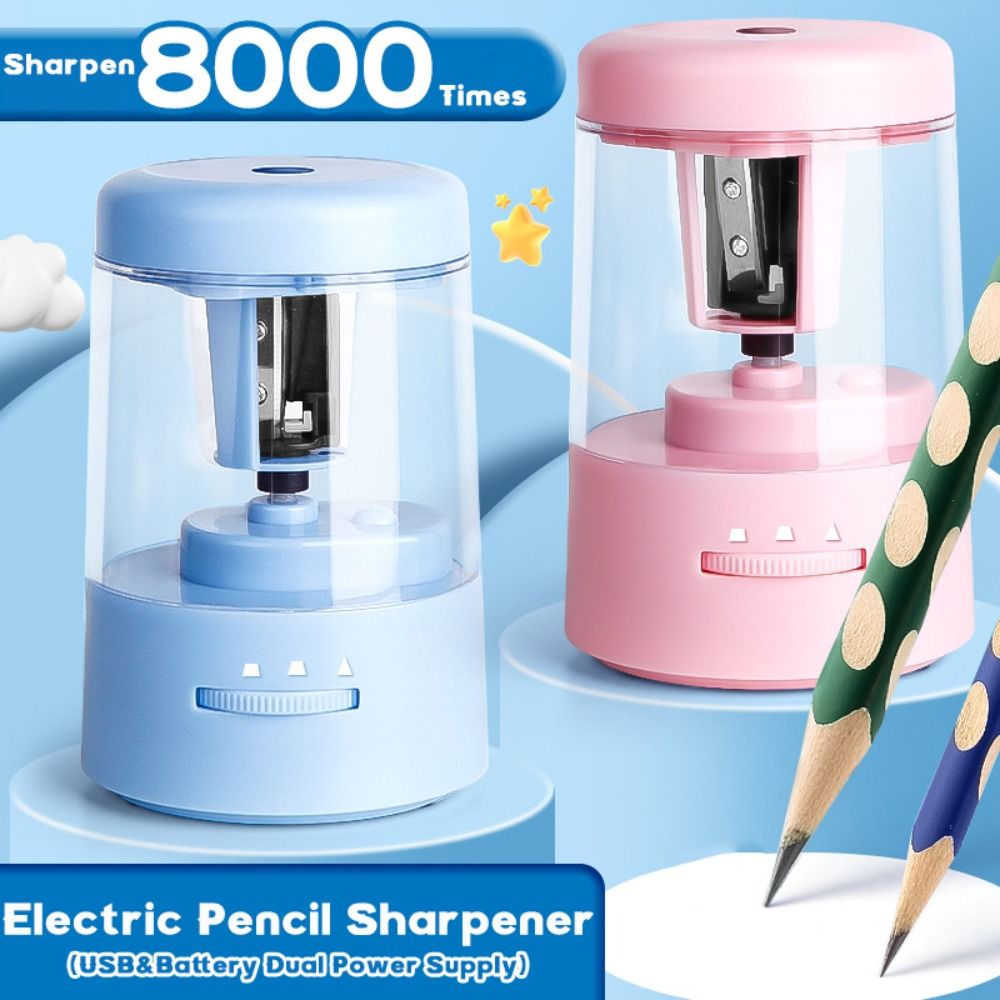 Electric Pencil Sharpener Usb - Taille-crayon électrique réglable à trois vitesses,