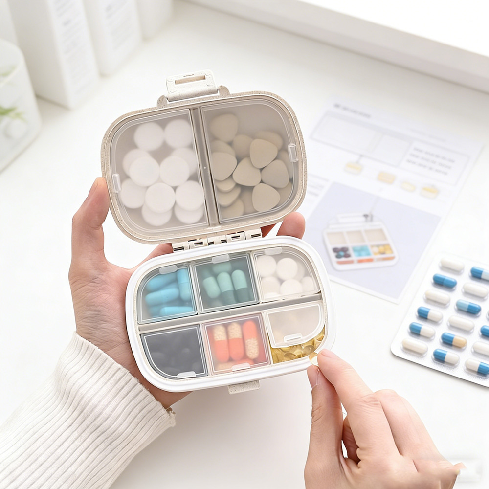 Stationery - Boîte de rangement portable pour médicaments,