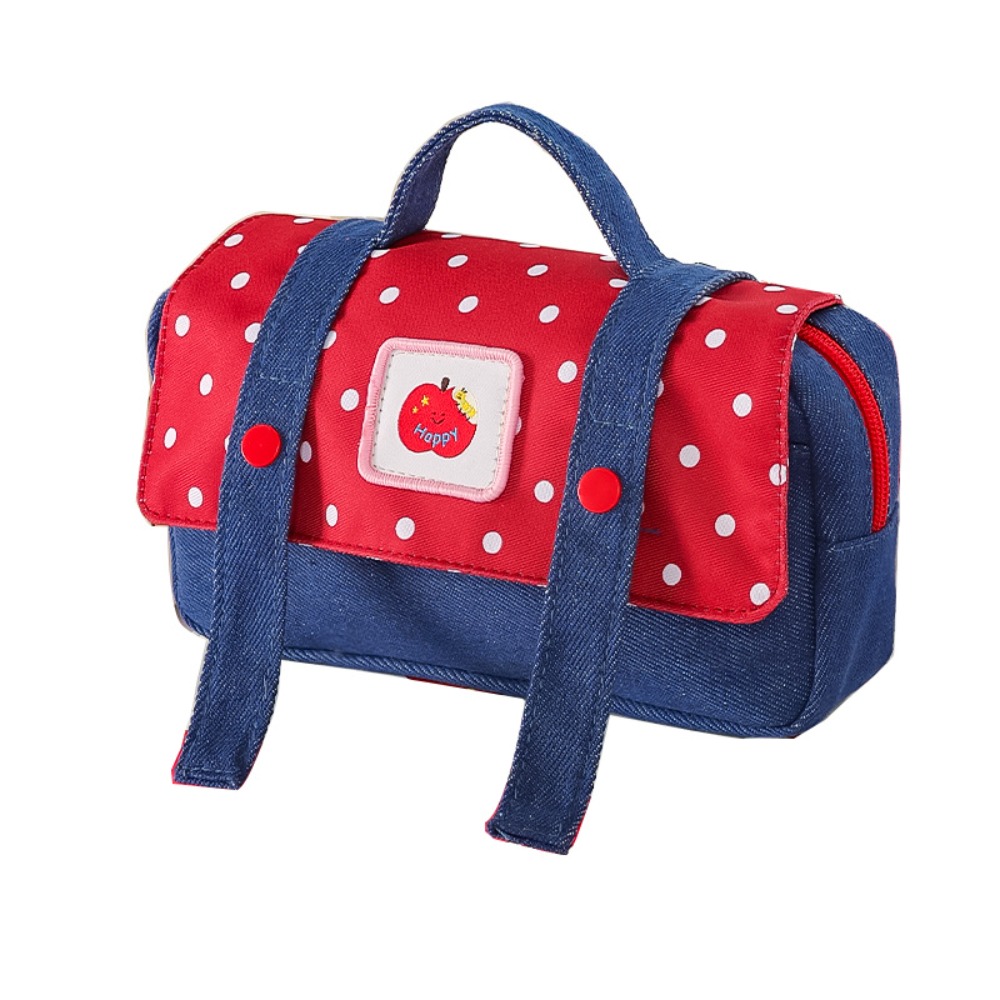 Aesthetic Large Pencil Case Pouch - Trousse à crayons en jean motif