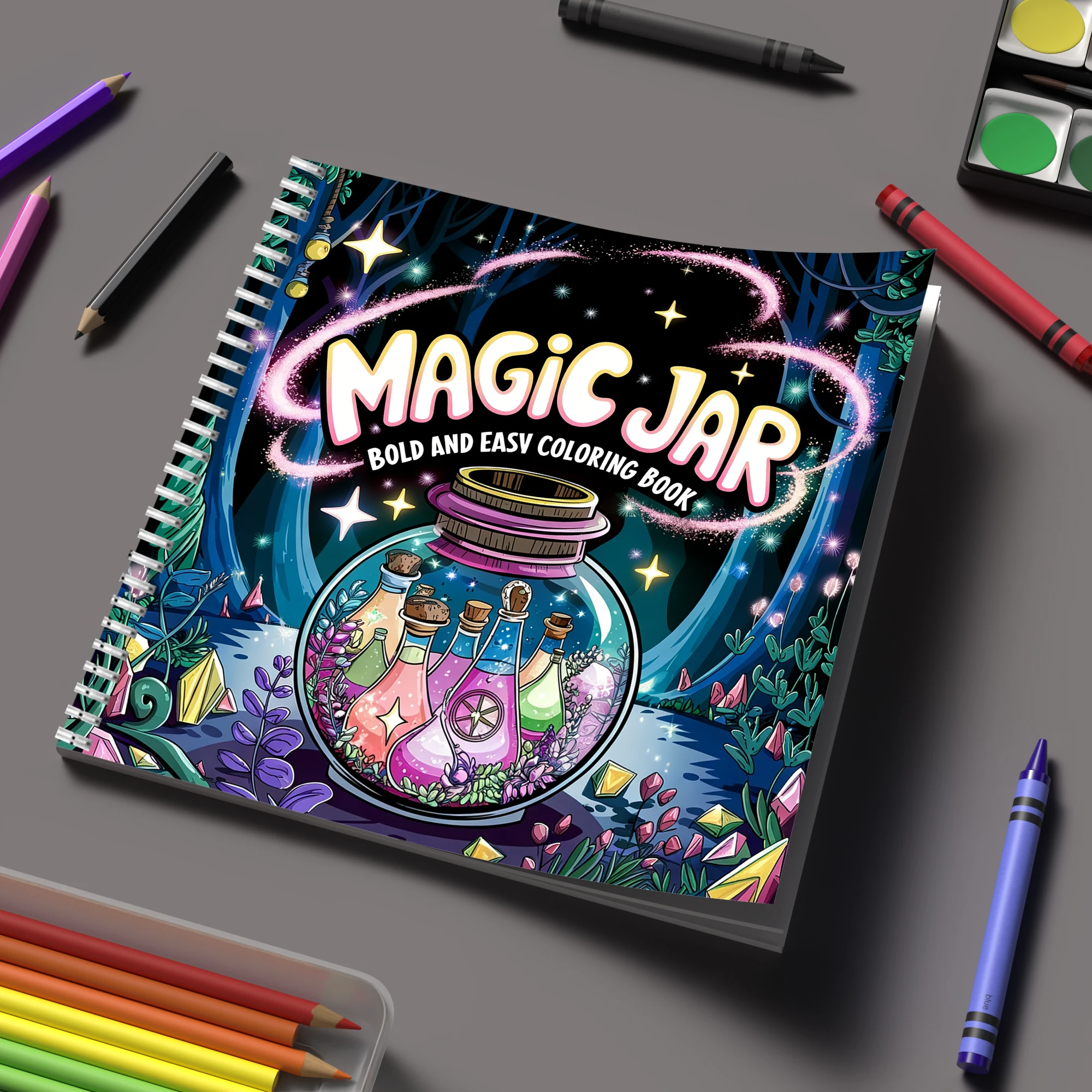 School Supplies - Carnet de coloriage magique pour adultes,