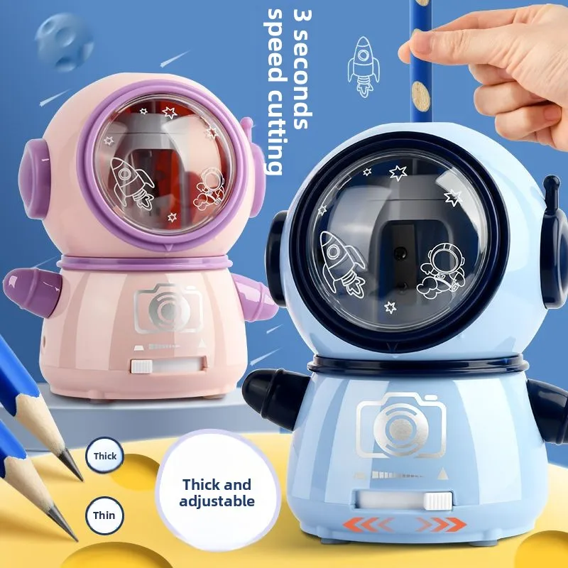 Electric Pencil Sharpener Usb - Taille-crayon électrique automatique en forme d'astronome