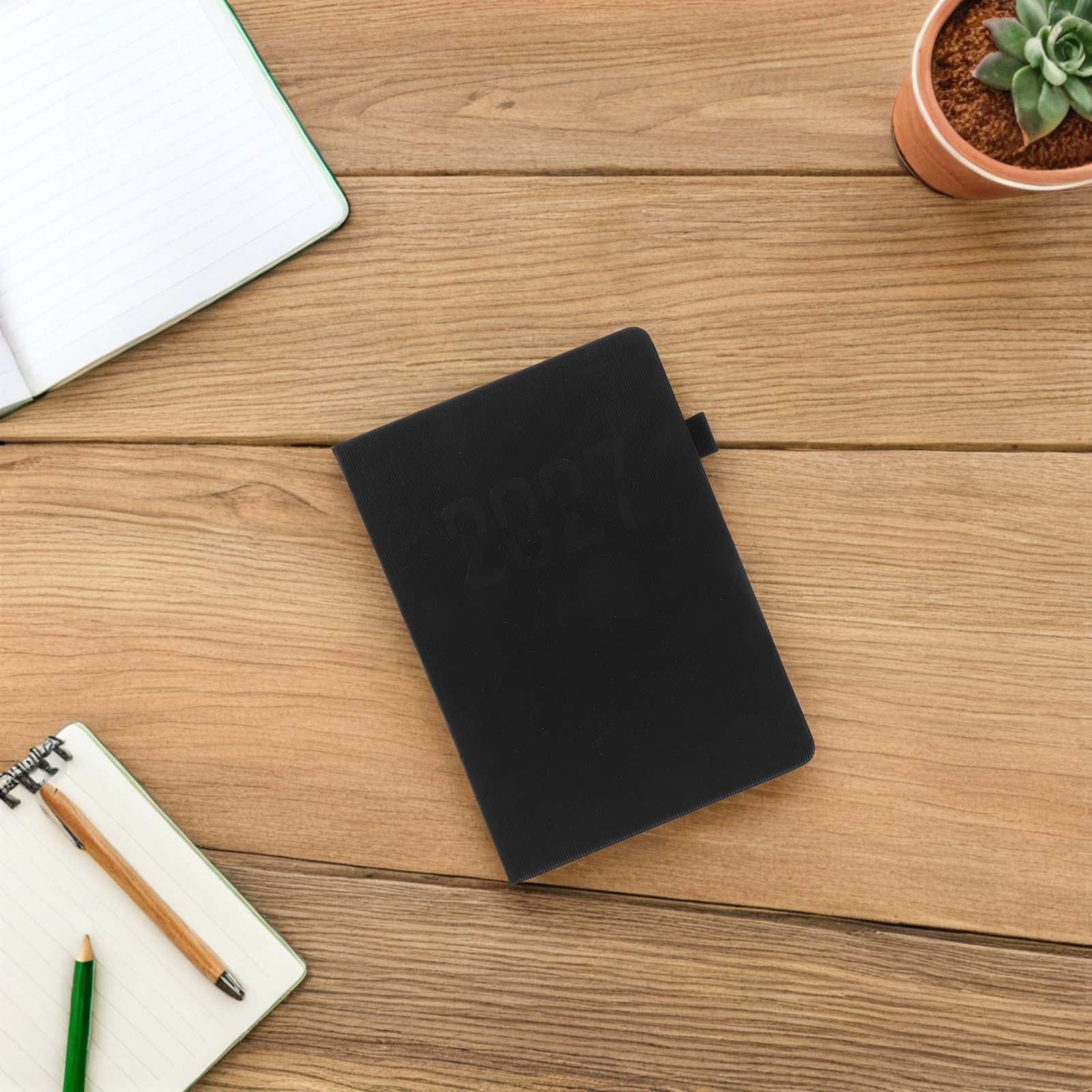 Spiral Bound Grid Notebook A5 - Carnet de planification hebdomadaire A5 de