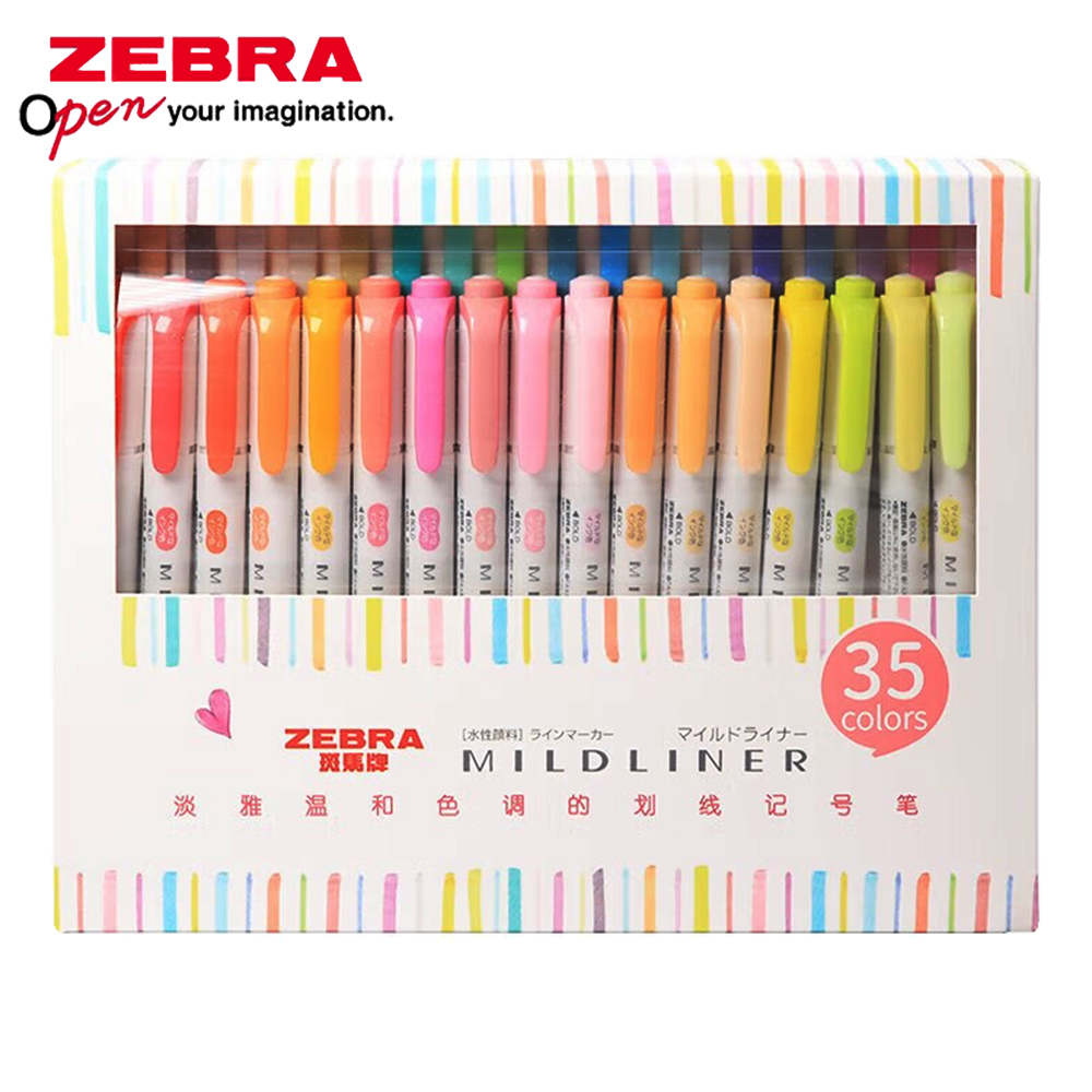 Ensemble de 35 couleurs zèbre  - Pastel Highlighter Set Double Ended avis et prix