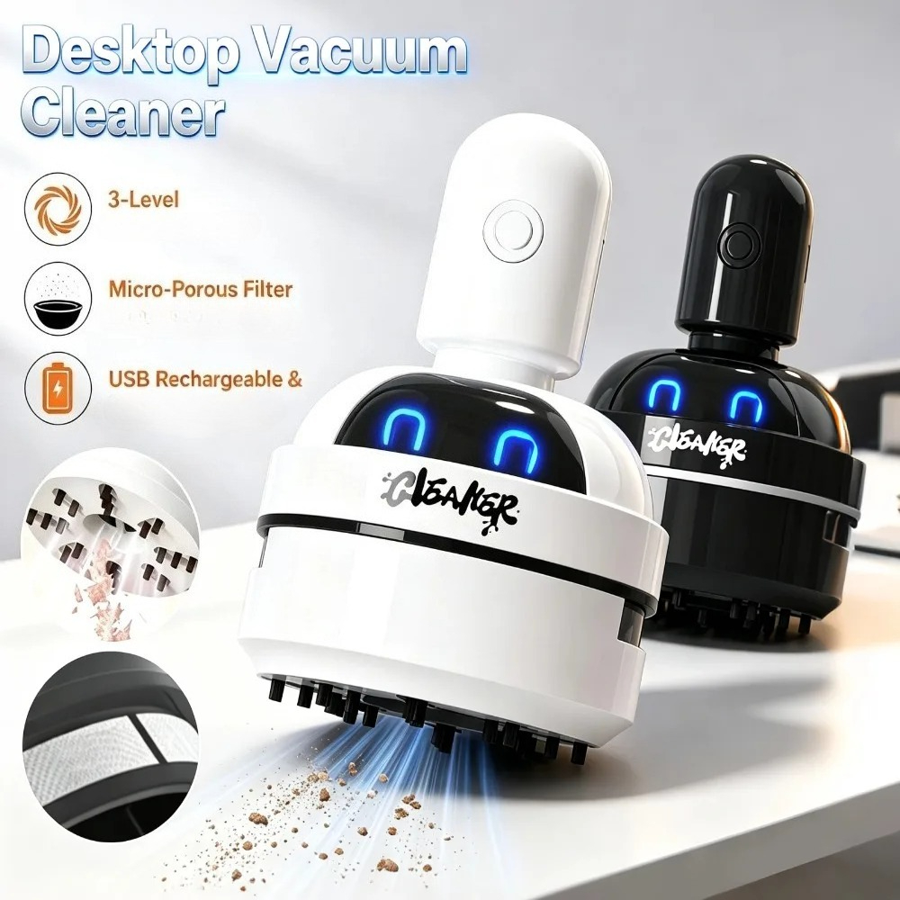 Aspirateur de bureau portable  - Mini Desktop Vacuum Cleaner For Eraser Dust avis et prix