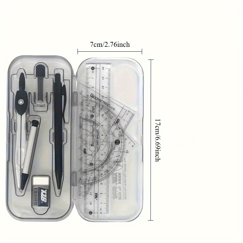 Ensemble boussole et règle, ki - Math Geometry Set With Compass avis et prix