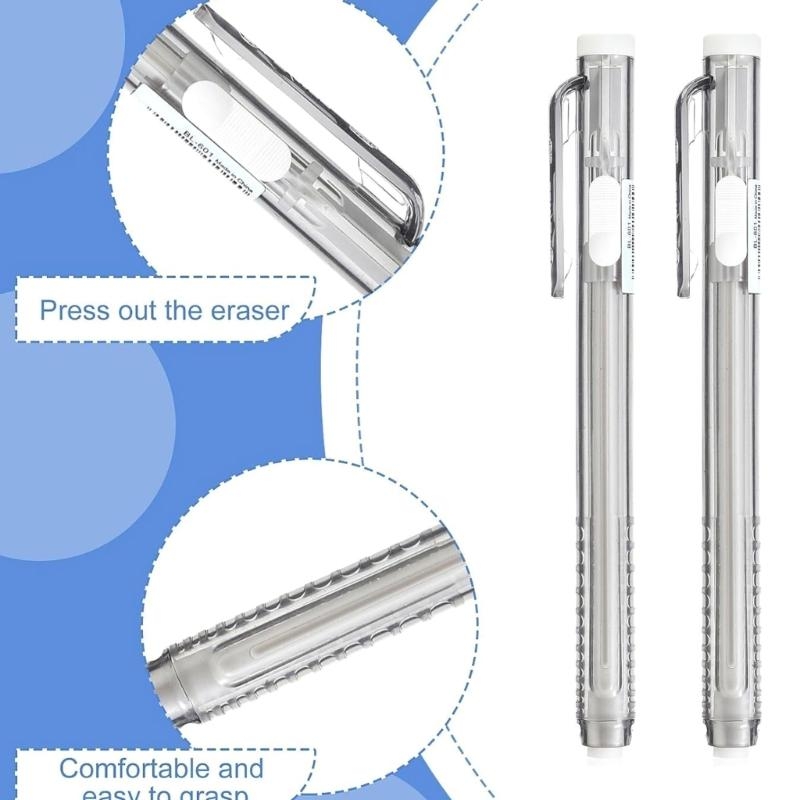12 gommes mécaniques rétractab - Retractable Eraser Pen Click avis et prix