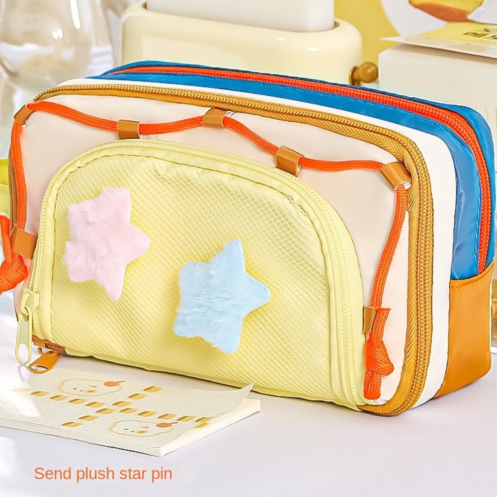 7 Trousse de papeterie multico - Aesthetic Large Pencil Case Pouch avis et prix