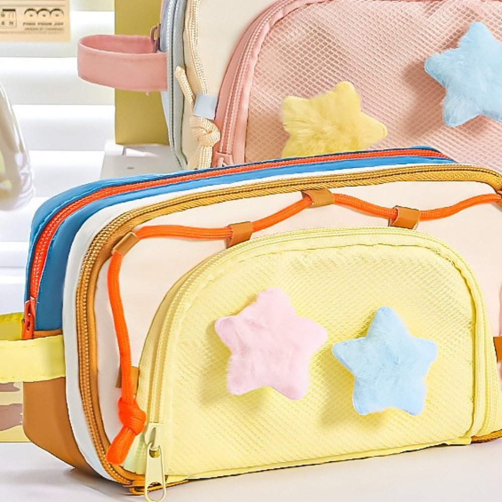 7 Trousse de papeterie multico - Aesthetic Large Pencil Case Pouch avis et prix