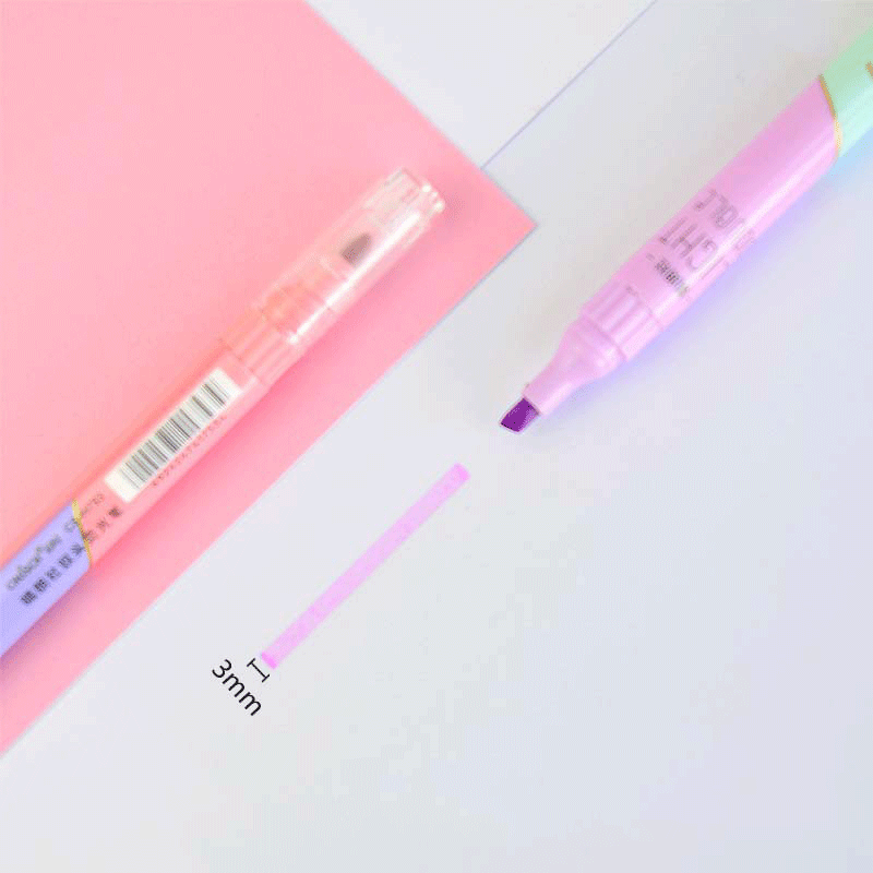 Stylos surligneurs à Double po - Pastel Highlighter Set Double Ended avis et prix