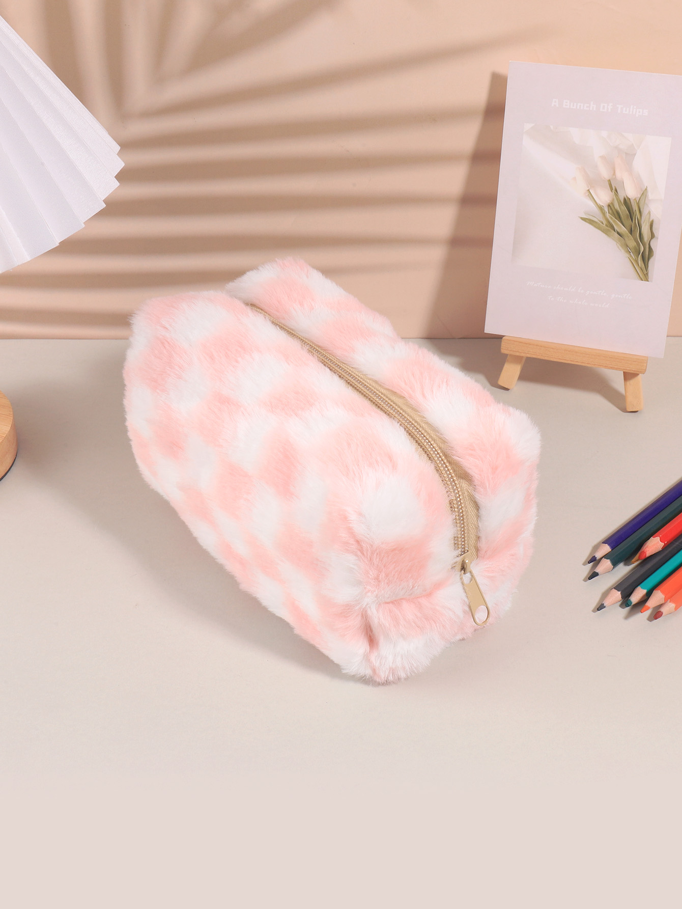 Étui à crayons coréen à carrea - Aesthetic Large Pencil Case Pouch avis et prix