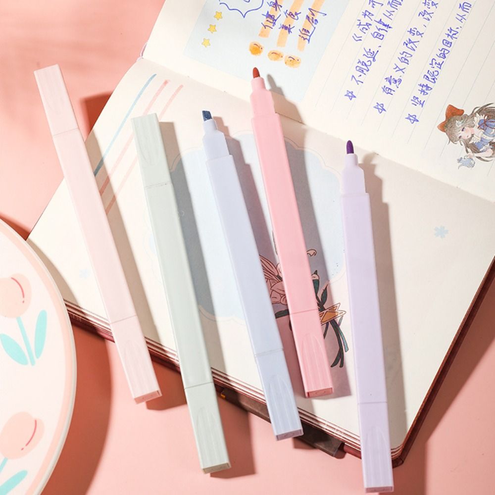 Stylos surligneurs à Double tê - Pastel Highlighter Set Double Ended avis et prix
