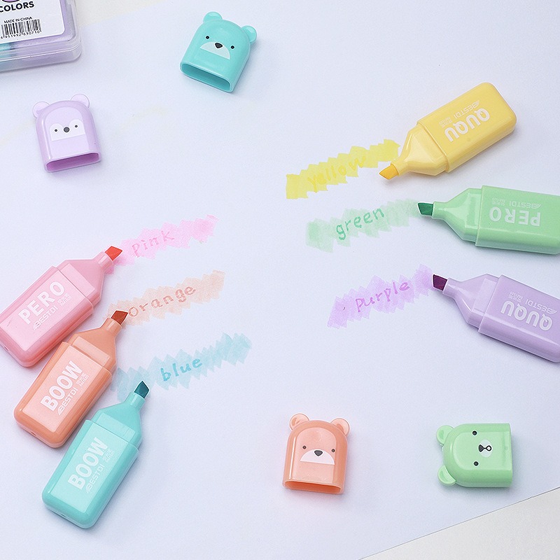 Stylos surligneurs Kawaii en f - Pastel Highlighter Set Double Ended avis et prix