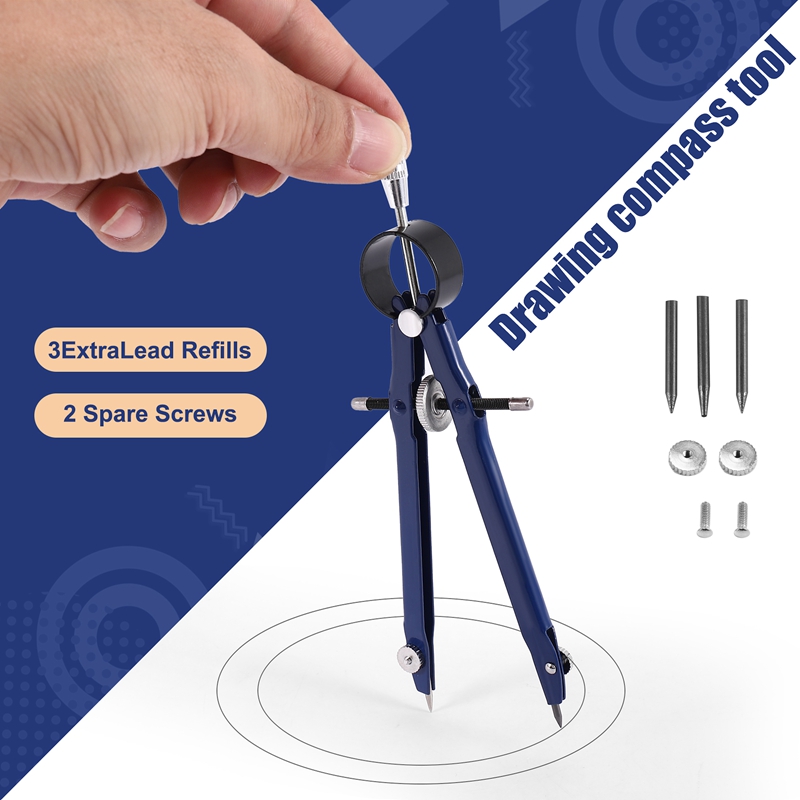 Lot de 4 compas professionnels - Math Geometry Set With Compass avis et prix