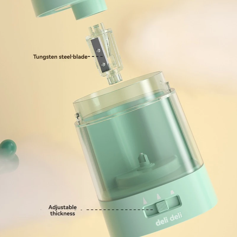 Deli VA3 vert USB batterie dou - Electric Pencil Sharpener Usb avis et prix