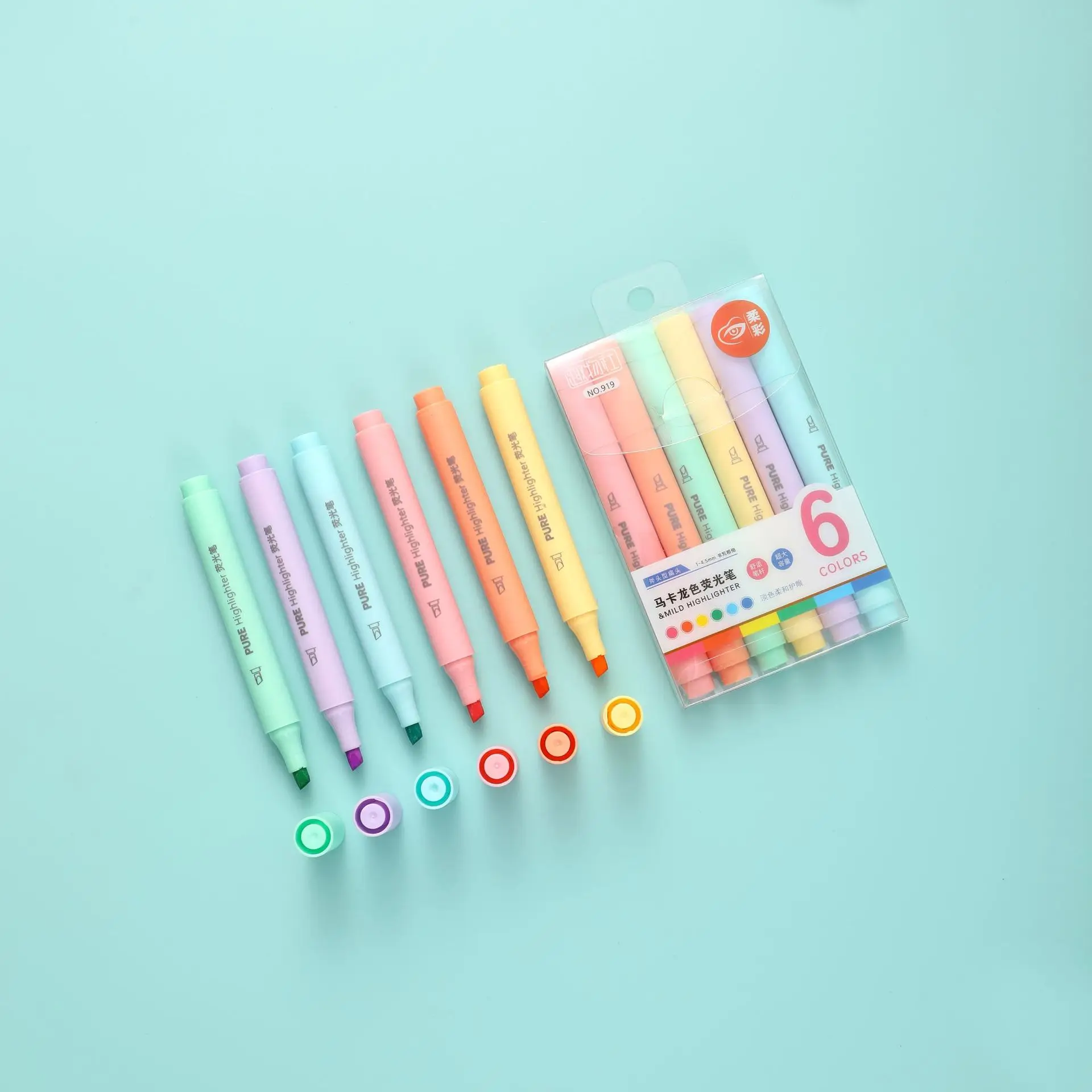 Stylos surligneurs Pastel 6 pi - Pastel Highlighter Set Double Ended avis et prix