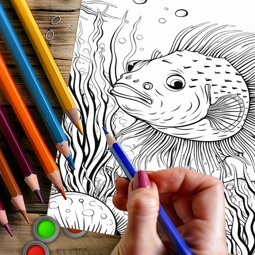 Livre de coloriage sous-marin  - School Supplies avis et prix