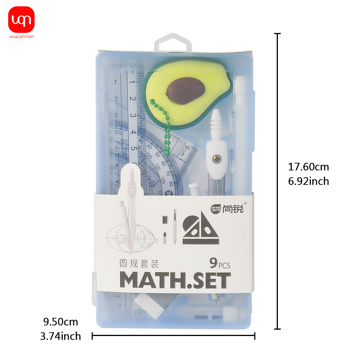 Kit de Géométrie 9 Pièces pour - Math Geometry Set With Compass avis et prix