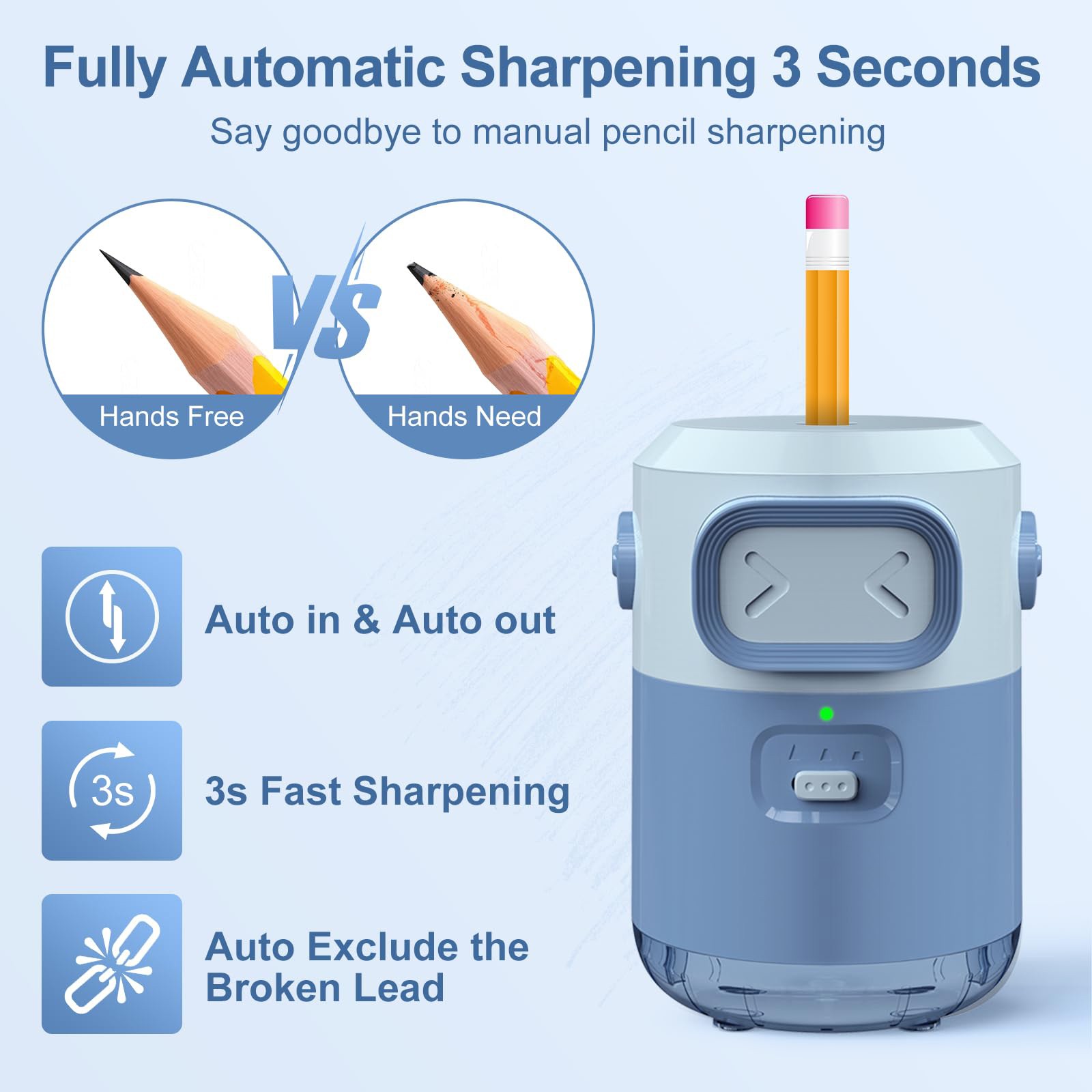 Taille-crayon électrique entiè - Electric Pencil Sharpener Usb avis et prix