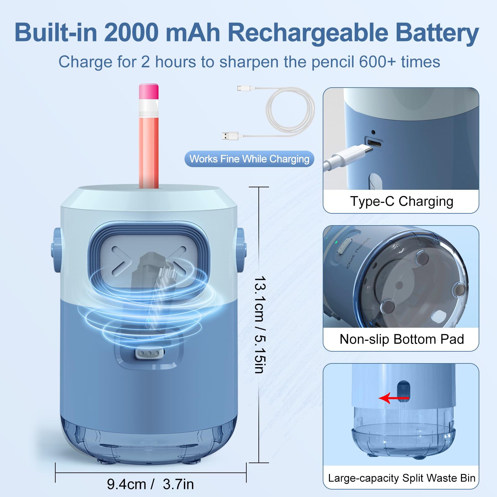 Taille-crayon électrique entiè - Electric Pencil Sharpener Usb avis et prix