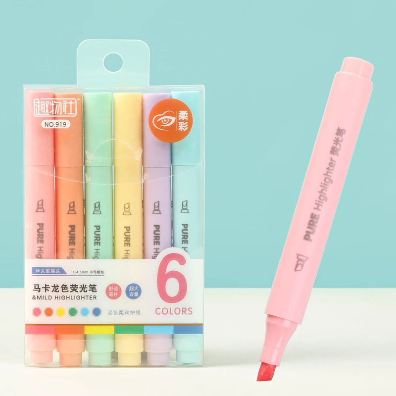 Stylos surligneurs Macaron de  - Pastel Highlighter Set Double Ended avis et prix