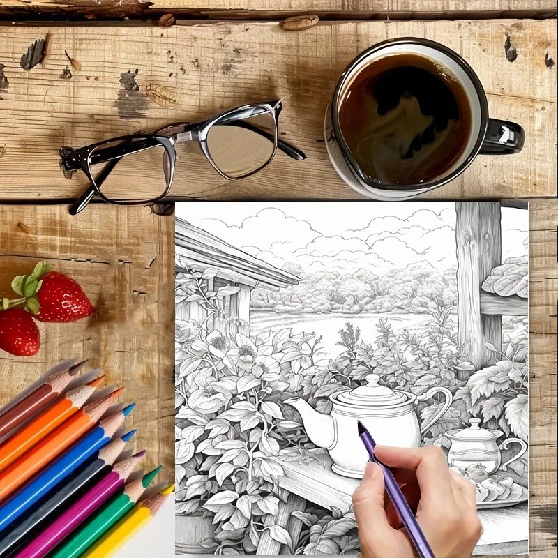Livre de coloriage Tea In The  - School Supplies avis et prix