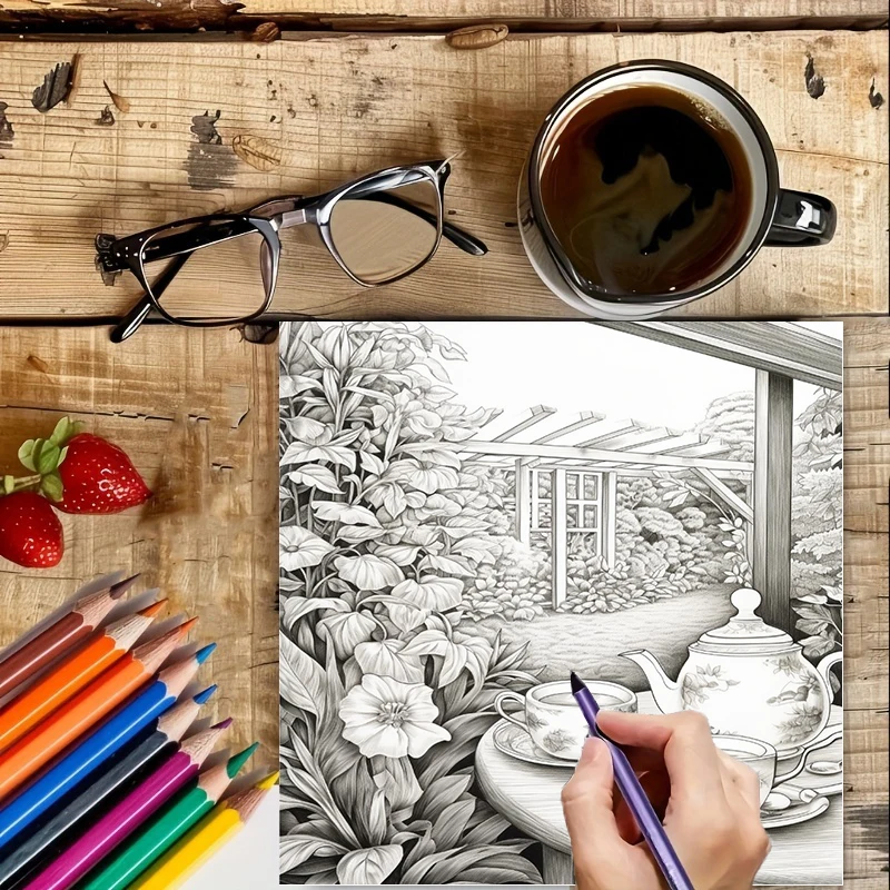 Livre de coloriage Tea In The  - School Supplies avis et prix